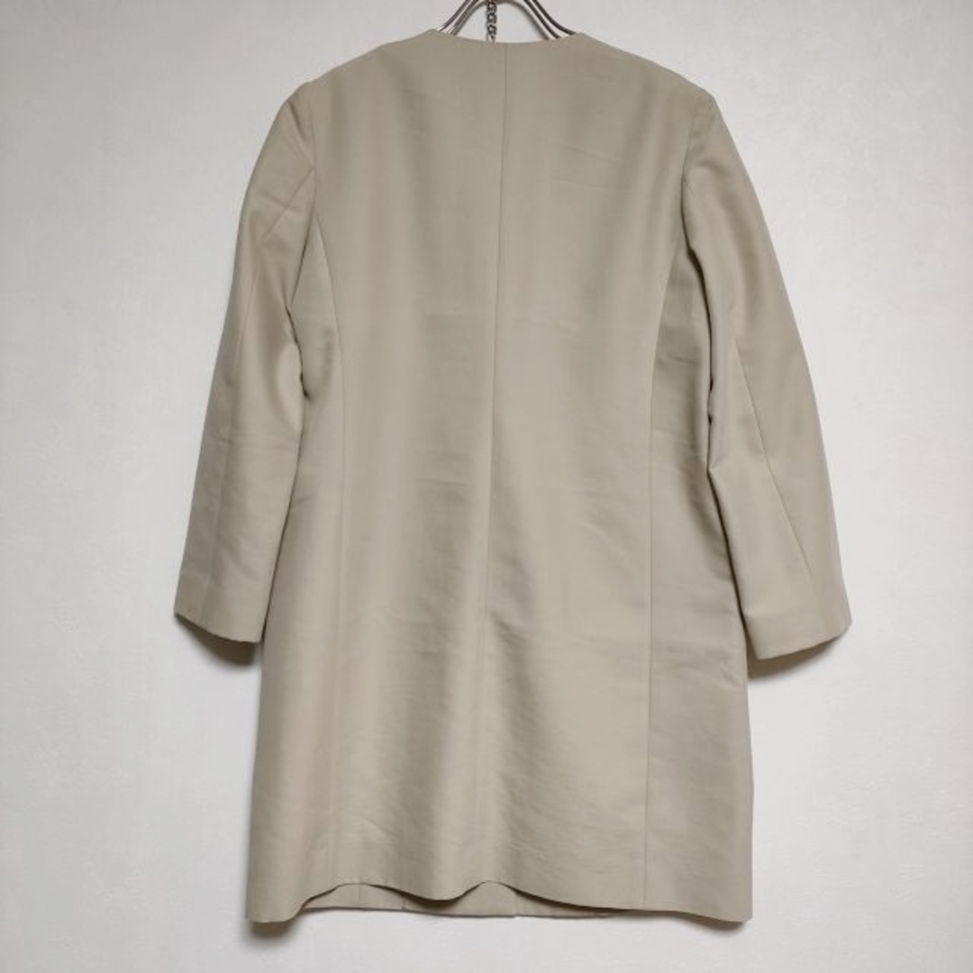 Calvin Klein(カルバンクライン)のCalvin Klein ノーカラー CK 6号 コート ベージュ レディース カルバンクライン【中古】4-0415M∞ レディースのジャケット/アウター(その他)の商品写真