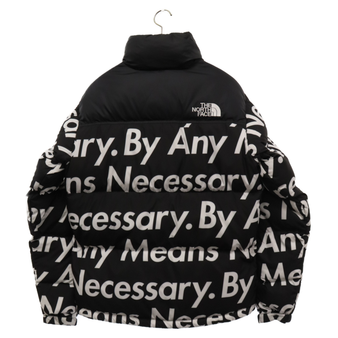 Supreme(シュプリーム)のSUPREME シュプリーム ×THE NORTH FACE ザノースフェイス 15AW Nuptse Jacket By Any Means Necessary エニー ミーンズ ヌプシダウンジャケット ブラック ND51551I メンズのジャケット/アウター(ダウンジャケット)の商品写真