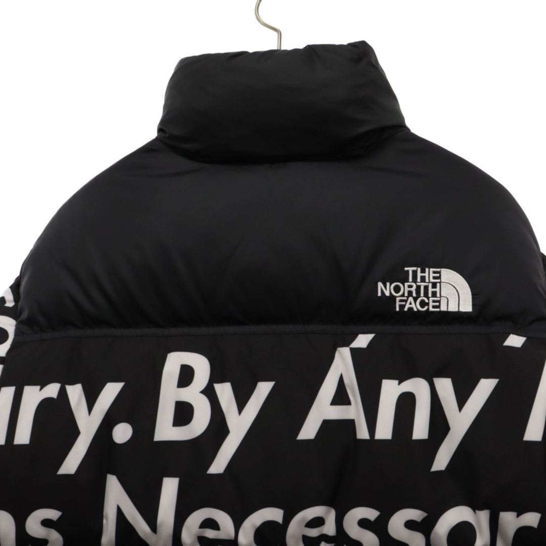 Supreme(シュプリーム)のSUPREME シュプリーム ×THE NORTH FACE ザノースフェイス 15AW Nuptse Jacket By Any Means Necessary エニー ミーンズ ヌプシダウンジャケット ブラック ND51551I メンズのジャケット/アウター(ダウンジャケット)の商品写真