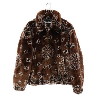 シュプリーム(Supreme)のSUPREME シュプリーム 21SS Bandana Faux Fur Bomber Jacket バンダナ フェイクファー ボンバージャケット ブラウン(フライトジャケット)