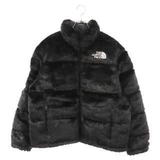 シュプリーム(Supreme)のSUPREME シュプリーム 20AW×THE NORTHFACE Faux Fur Nuptse Jacket ザ ノースフェイス ファーヌプシダウンジャケット ブラック ND92001I(ダウンジャケット)