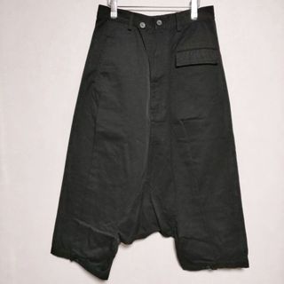 REGULATION Yohji Yamamoto NY/C ZIMBABWE TWILL R-GUSSET SAROUEL PANTS サルエルパンツ 22AW ブラック メンズ レギュレーションヨウジヤマモト【中古】4-0415G∞(サルエルパンツ)