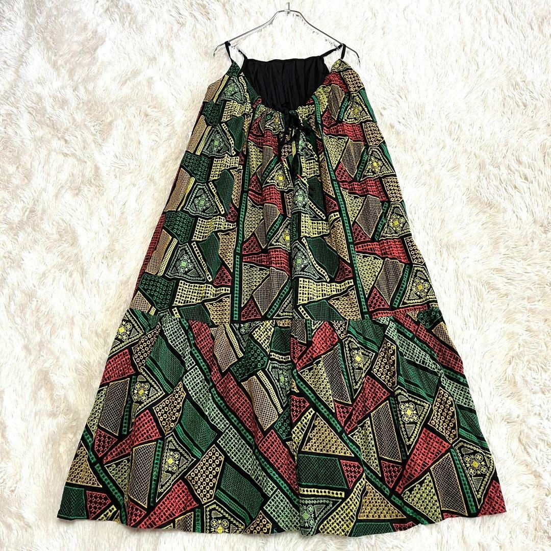 Ameri VINTAGE(アメリヴィンテージ)の新品タグ付 Ameri LINDA TURKEY ORGANIC DRESS レディースのワンピース(ロングワンピース/マキシワンピース)の商品写真