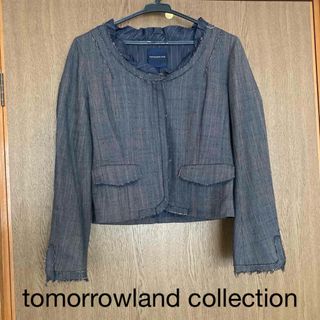 トゥモローランド(TOMORROWLAND)のトゥモローランド コレクション ノーカラージャケット 38(ノーカラージャケット)