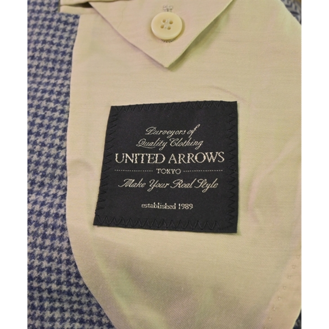 UNITED ARROWS(ユナイテッドアローズ)のUNITED ARROWS テーラードジャケット 44(S位) 青(千鳥格子) 【古着】【中古】 メンズのジャケット/アウター(テーラードジャケット)の商品写真