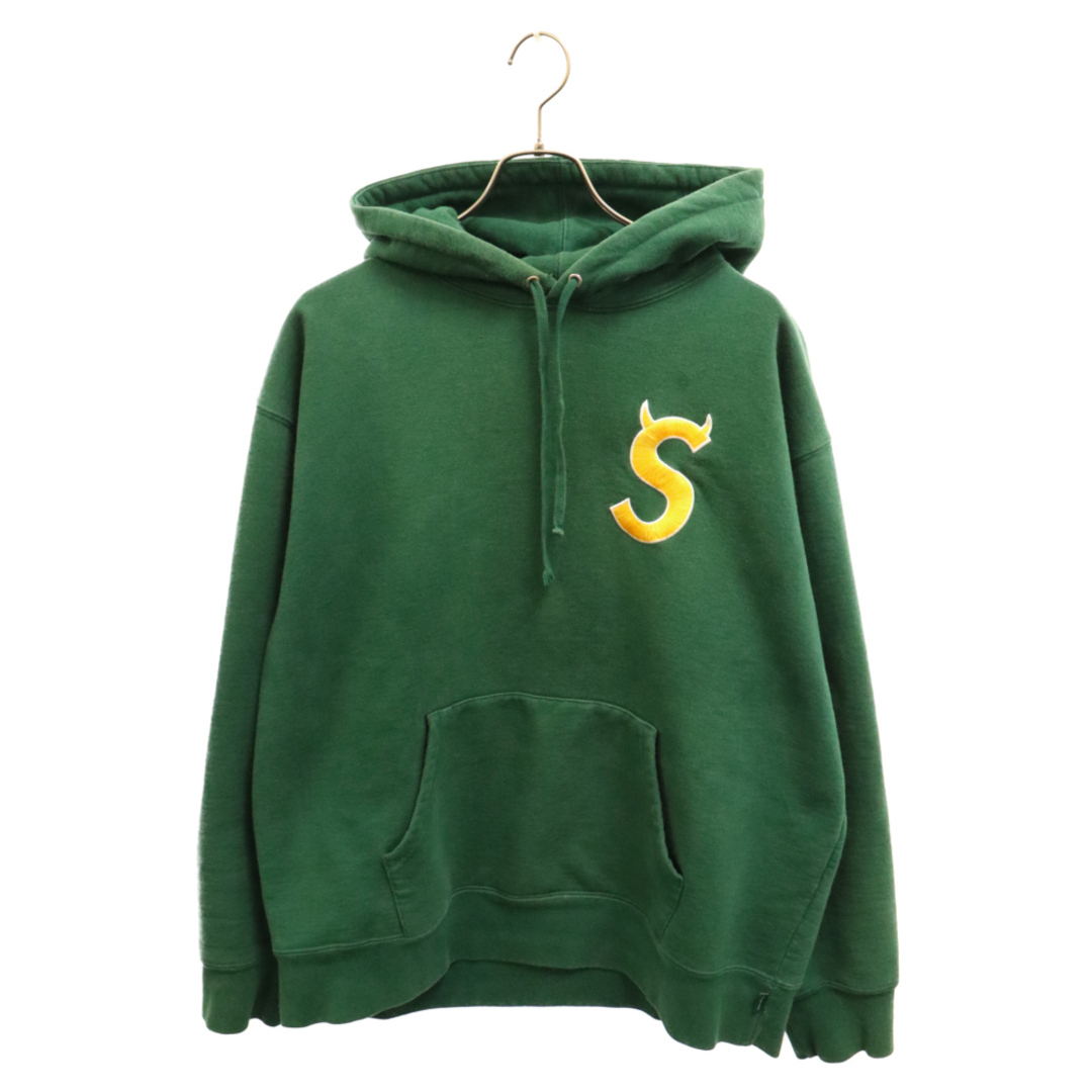 Supreme(シュプリーム)のSUPREME シュプリーム 22AW S Logo Hooded Sweatshirt Dark Green Sロゴフーデッドスウェットプルオーバーフーディ パーカー グリーン メンズのトップス(パーカー)の商品写真