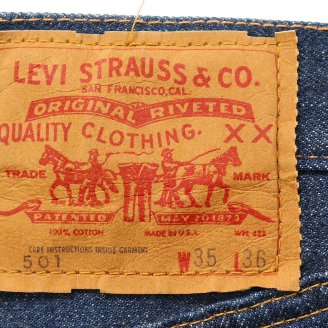 Levi's(リーバイス)のLevi's リーバイス 70S VINTAGE 501 66前期 ボタン裏6 紙パッチ デニムパンツ 濃紺 ヴィンテージ インディゴ メンズのパンツ(デニム/ジーンズ)の商品写真