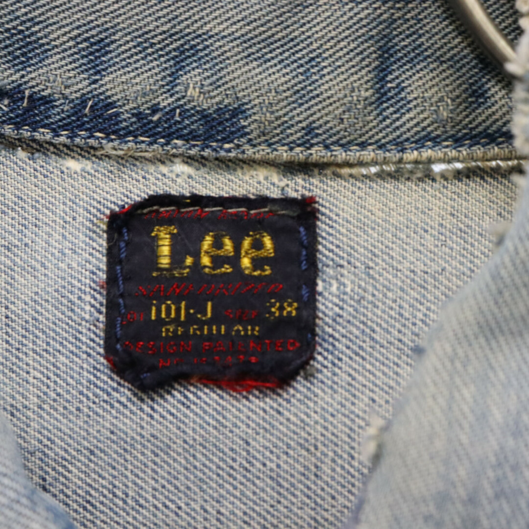 Lee(リー)のLEE リー 50s VINTAGE 赤タグ後期タグ 101‐J ヴィンテージ デニム ジャケット インディゴ メンズのジャケット/アウター(Gジャン/デニムジャケット)の商品写真