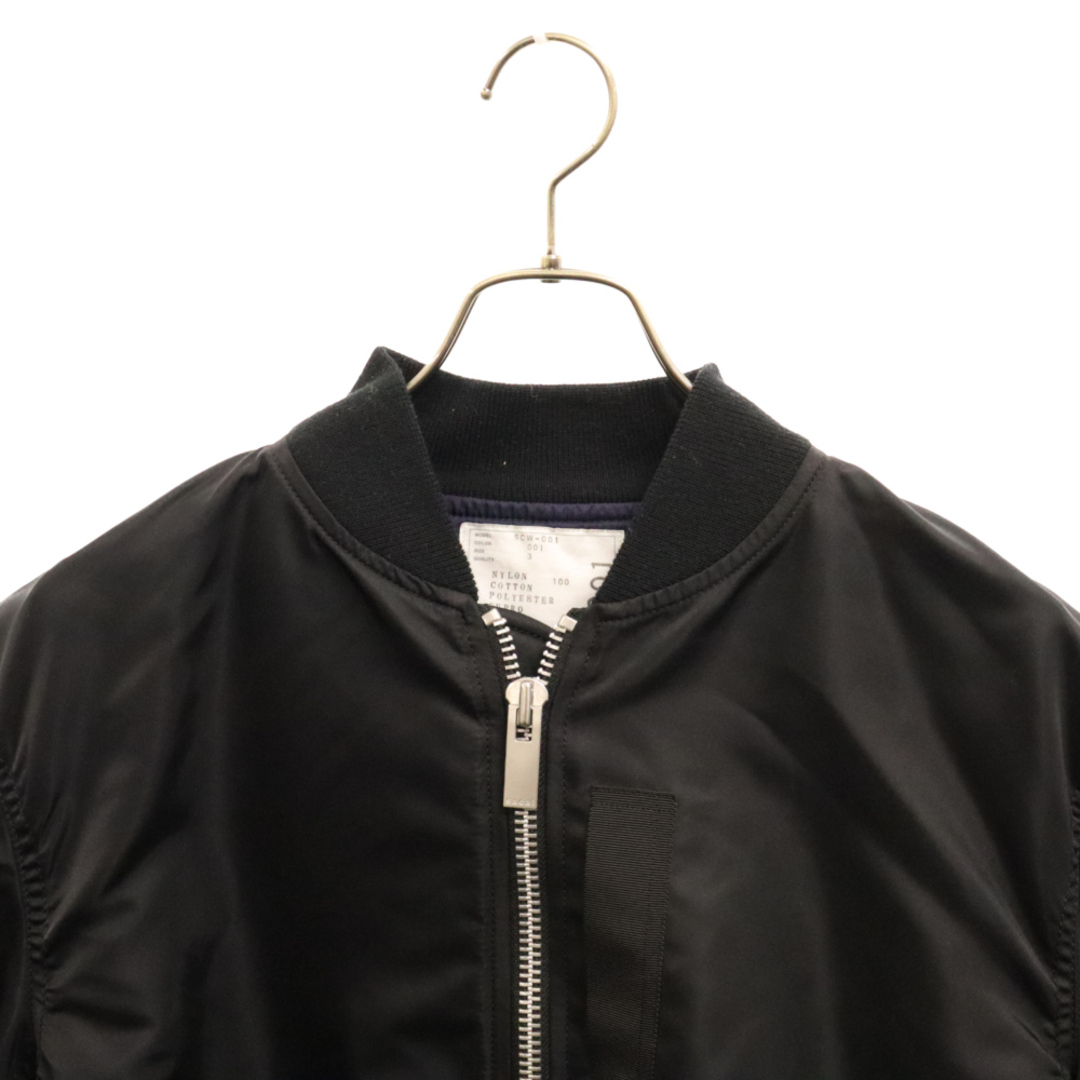 sacai(サカイ)のSacai サカイ MA-1 Blouson フライトジャケット ブルゾン SCW-001 ブラック メンズのジャケット/アウター(ブルゾン)の商品写真