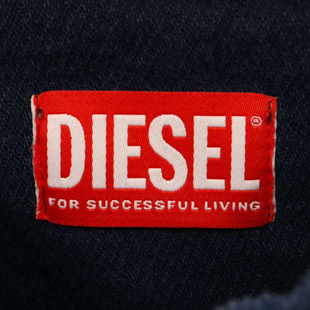 DIESEL(ディーゼル)のDIESEL ディーゼル D-KRIB-NE クルーネック スウェットトレーナー ブルー A03943 メンズのトップス(スウェット)の商品写真