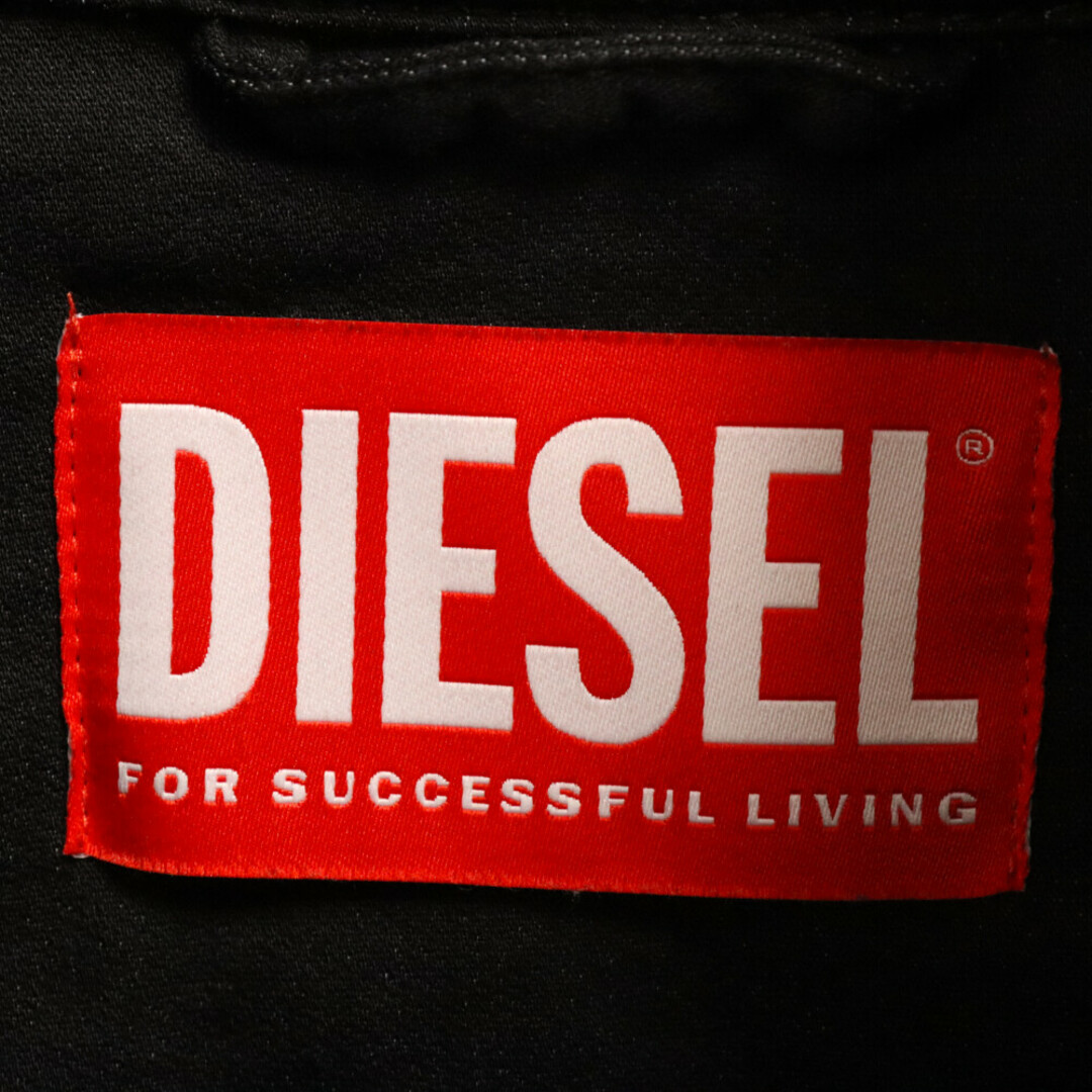 DIESEL(ディーゼル)のDIESEL ディーゼル D-RODNEY-NE ロゴジップ ジョグジーンズ ジャケット A03746 メンズのジャケット/アウター(フライトジャケット)の商品写真