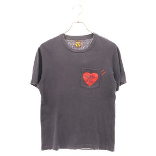 ヒューマンメイド(HUMAN MADE)のHUMAN MADE ヒューマンメイド POCKET T-SHIRT ハートロゴ ポケットTシャツ ネイビー(Tシャツ/カットソー(半袖/袖なし))