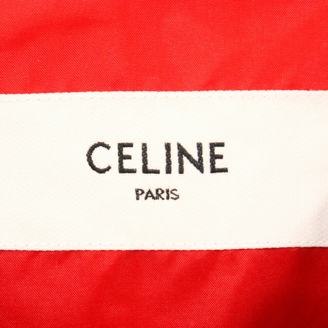 celine(セリーヌ)のCELINE セリーヌ 21SS ロゴデザイン バイカラー ジップアップ ナイロン ブルゾンジャケット 2W343495M ブルー/レッド メンズのジャケット/アウター(ブルゾン)の商品写真