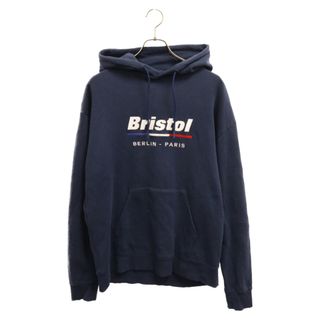 F.C.R.B. - F.C.R.B./F.C.Real Bristol/FCRB エフシーアールビー/エフシーレアルブリストル 24SS TOUR LOGO SWEAT HOODIE ツアーロゴスウェットフーディ ロゴ刺繍プルオーバーパーカー ネイビー FCRB-240070