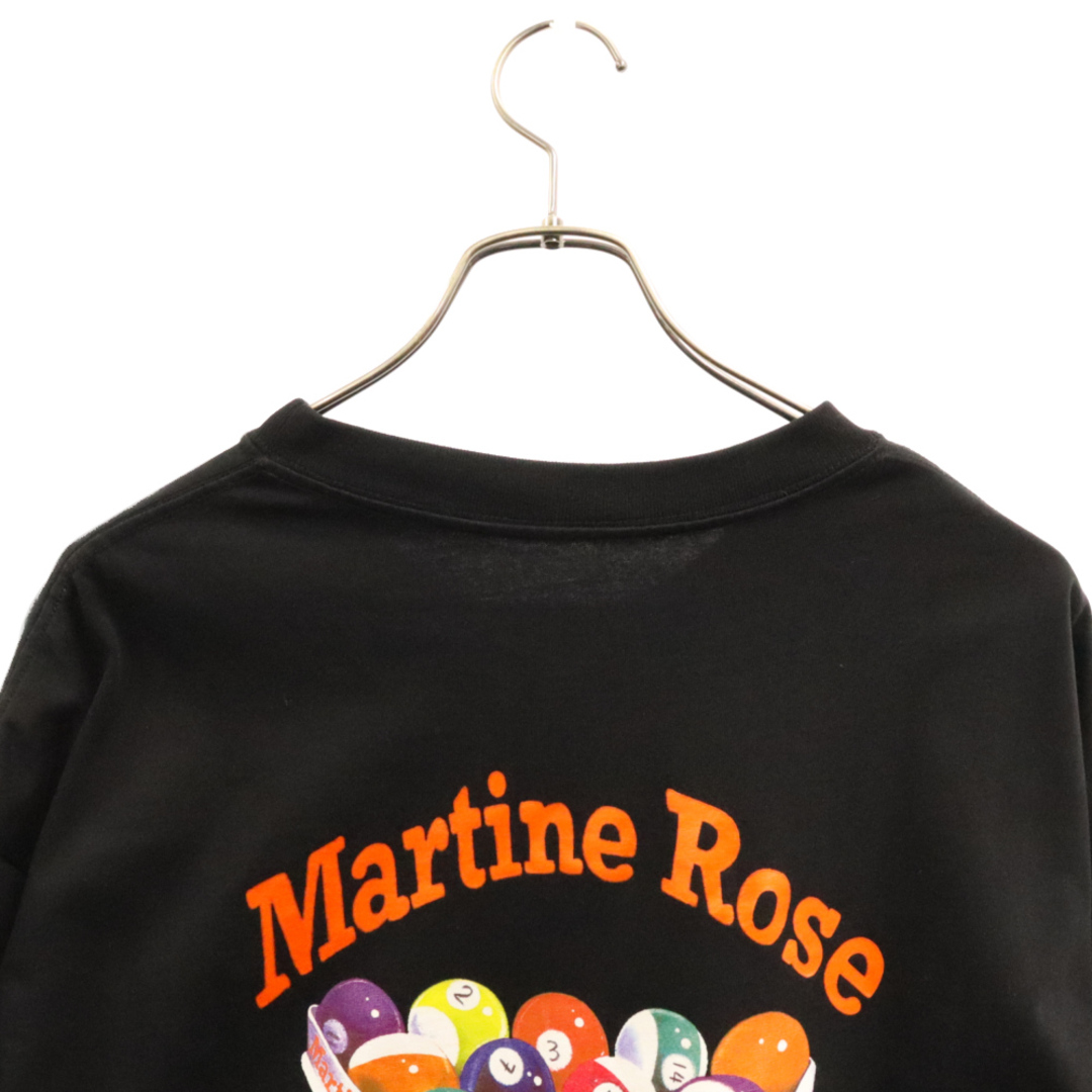 MARTINE ROSE マーティンローズ ビリヤードプリント 半袖Tシャツ クルーネックカットソー ブラック S10MR621B メンズのトップス(Tシャツ/カットソー(半袖/袖なし))の商品写真