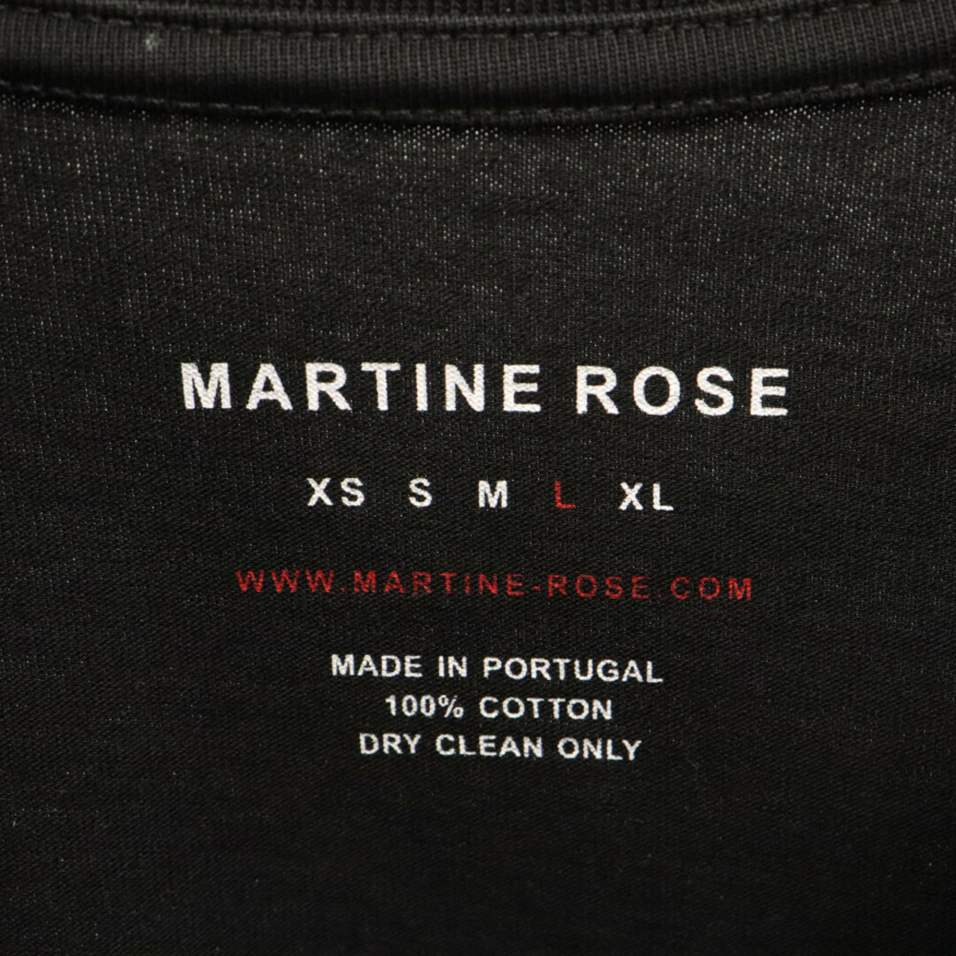 MARTINE ROSE マーティンローズ ビリヤードプリント 半袖Tシャツ クルーネックカットソー ブラック S10MR621B メンズのトップス(Tシャツ/カットソー(半袖/袖なし))の商品写真