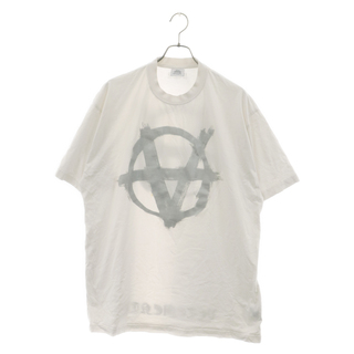 VETEMENTS ヴェトモン ダブルアナーキーロゴ 半袖Tシャツ カットソー ホワイト UA52TR460S(Tシャツ/カットソー(半袖/袖なし))