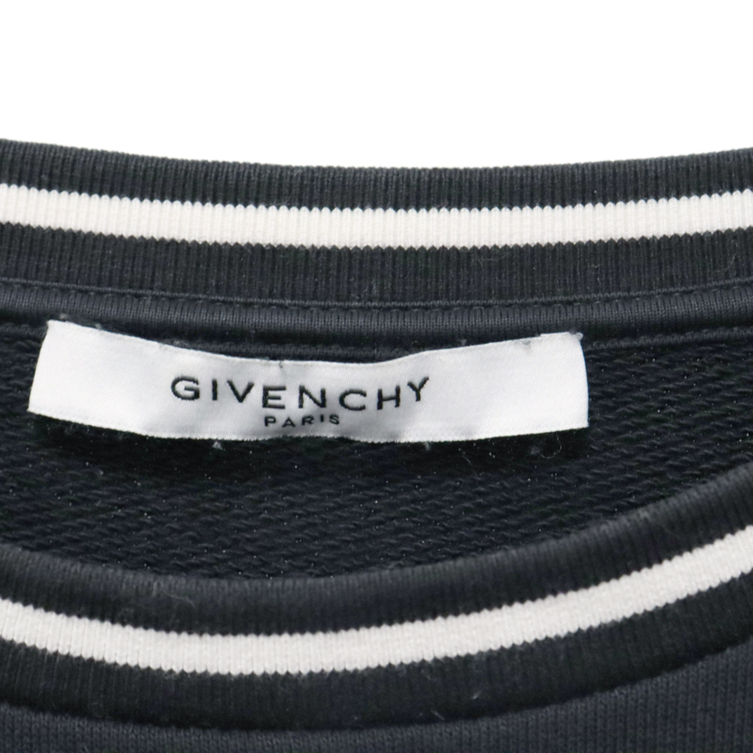 GIVENCHY(ジバンシィ)のGIVENCHY ジバンシィ 19SS フロントロゴ クルーネックスウェットトレーナー BMJ01430AF ブラック メンズのトップス(スウェット)の商品写真