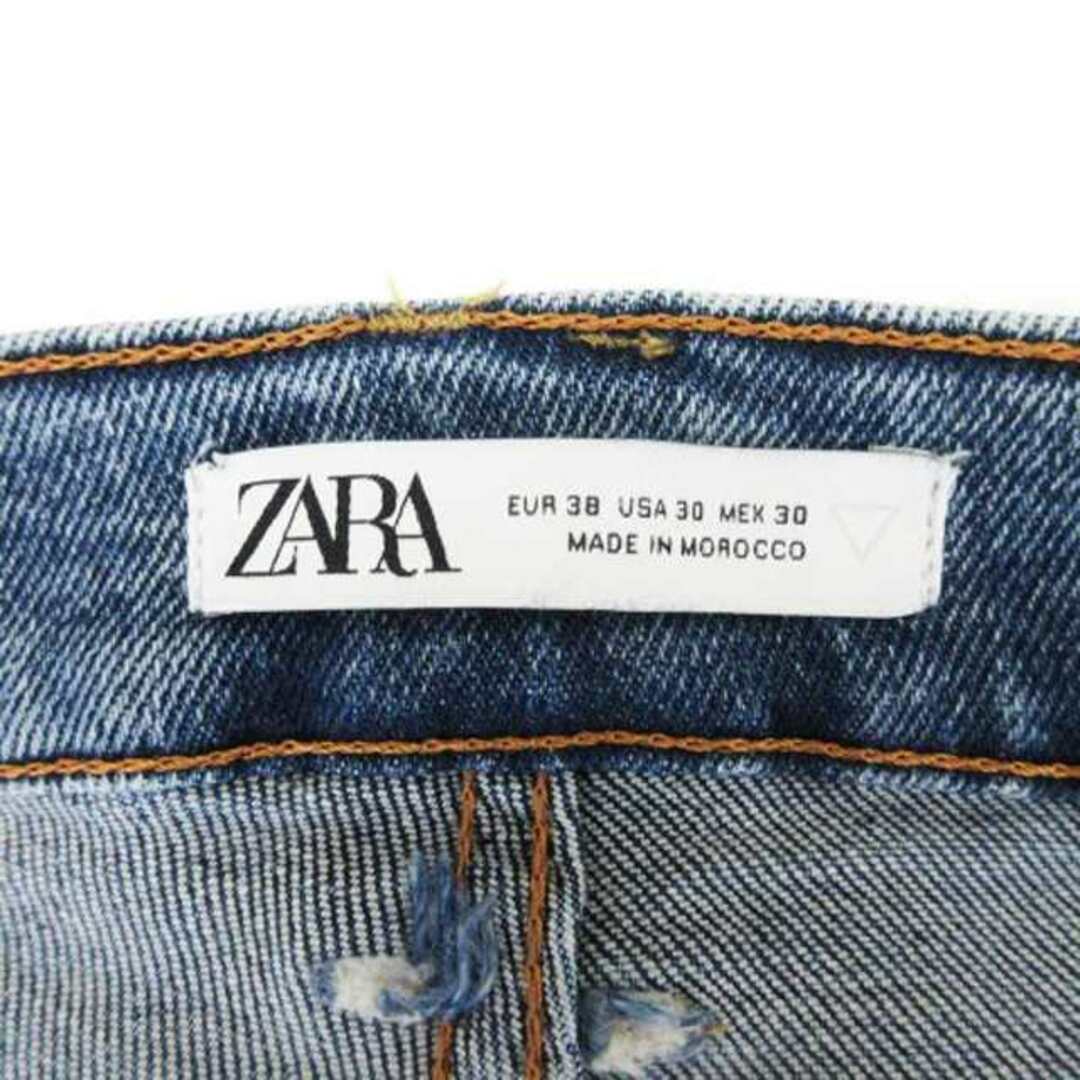 ZARA(ザラ)のザラ ZARA ペイント加工 デニム パンツ ジーンズ 30 インディゴ メンズのパンツ(デニム/ジーンズ)の商品写真