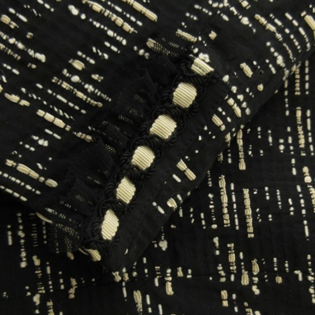 HIROKO BIS(ヒロコビス)のヒロコビス ジャケット 薄手 チュール 総柄 黒 ブラック 13AB アウター レディースのジャケット/アウター(その他)の商品写真