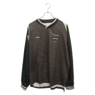 エフシーアールビー(F.C.R.B.)のF.C.R.B./F.C.Real Bristol/FCRB エフシーアールビー/エフシーレアルブリストル 23AW L/S OVERSIZED GAME SHIRT ロングスリーブ オーバーサイズ ロゴ刺繍 ゲームシャツ ブラウン FCRB-232003(Tシャツ/カットソー(七分/長袖))