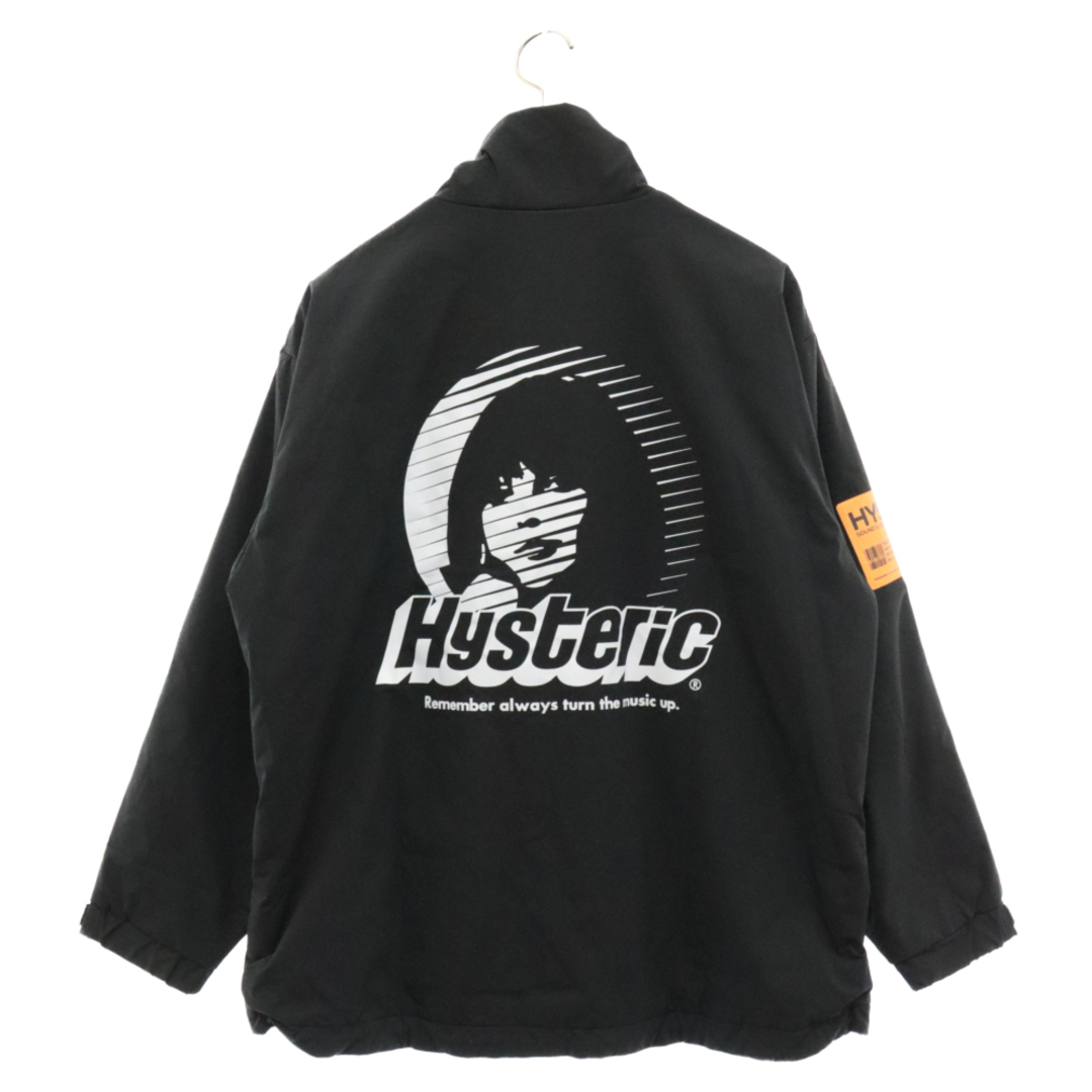 HYSTERIC GLAMOUR(ヒステリックグラマー)のHYSTERIC GLAMOUR ヒステリックグラマー 21AW CIRCLE GIIRL LIGHT AND SHADOW サークルガール ライト アンド シャドウ 中綿プリマロフト スタンドカラー ジャケット ブラック 02213AB02 メンズのジャケット/アウター(フライトジャケット)の商品写真