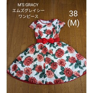 エムズグレイシー(M'S GRACY)のエムズグレイシー ワンピース 38(ひざ丈ワンピース)