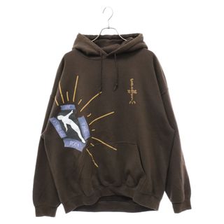 Cactus Jack カクタスジャック 19AW Highest In The Room Not For Decoding Hoodie ハイエストインザルーム ノットフォーデコーディング スウェットプルオーバーパーカー ブラウン(パーカー)