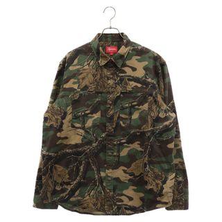 シュプリーム(Supreme)のSUPREME シュプリーム 22AW Snap Work Shirt スナップワーク長袖シャツ カモフラ柄 カーキ(シャツ)