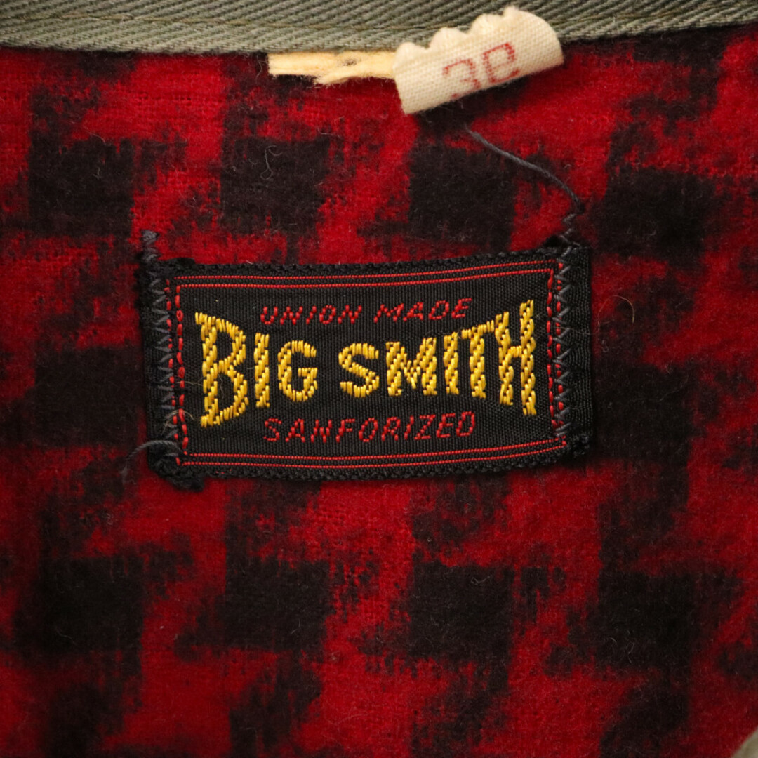 BIG SMITH ビッグスミス 60S VINTAGE GRIPPER ZIPPER グリッパージッパー ヴィンテージ ジップアップ ワーク ブルゾン カーキ メンズのジャケット/アウター(ブルゾン)の商品写真