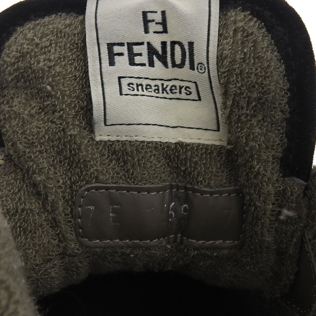 FENDI(フェンディ)のフェンディ 美品 FENDI フェンディマッチ ハイカット スニーカー シューズ メンズ マルチカラー スエード レザー 7 7 メンズの靴/シューズ(その他)の商品写真