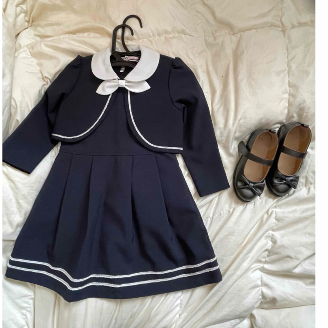 卒園、入学式スーツと靴セット キッズ/ベビー/マタニティのキッズ服女の子用(90cm~)(ドレス/フォーマル)の商品写真