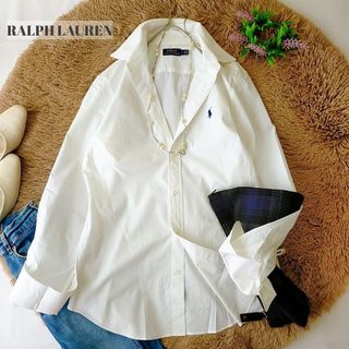 Ralph Lauren - ポロラルフローレン　ホワイト　長袖シャツ　コットンシャツ　ドレスシャツ