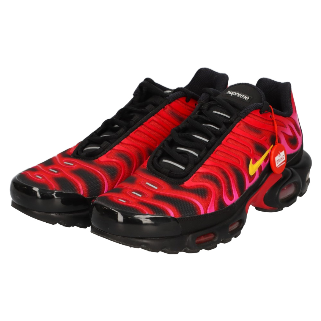 NIKE(ナイキ)のNIKE ナイキ ×SUPREME AIR MAX PLUS TN DA1472-600×シュプリーム エアマックス プラス ローカットスニーカー ブラック/レッド US8.5/26.5cm メンズの靴/シューズ(スニーカー)の商品写真