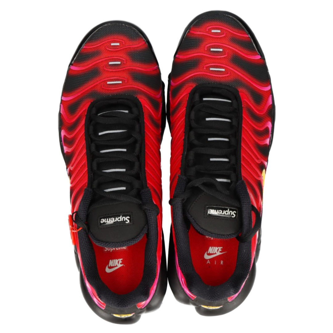 NIKE(ナイキ)のNIKE ナイキ ×SUPREME AIR MAX PLUS TN DA1472-600×シュプリーム エアマックス プラス ローカットスニーカー ブラック/レッド US8.5/26.5cm メンズの靴/シューズ(スニーカー)の商品写真