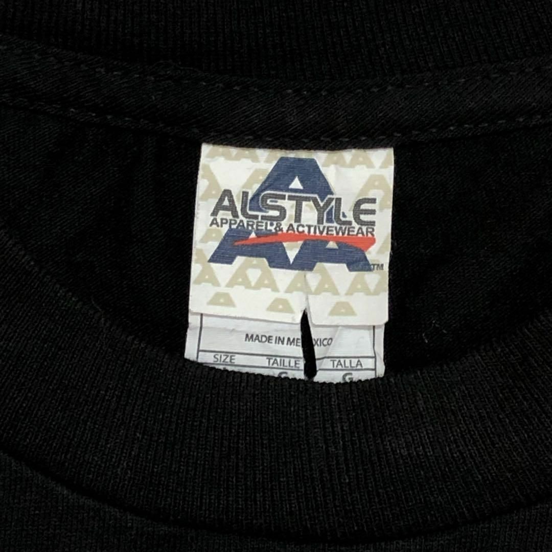 MUSIC TEE(ミュージックティー)の半袖Ｔシャツ　オーバーサイズＬ　黒ブラック　メンズ　古着　ミュージック系 メンズのトップス(Tシャツ/カットソー(半袖/袖なし))の商品写真