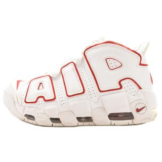 ナイキ(NIKE)のNIKE ナイキ AIR MORE UPTEMPO '96 921948-102 エアモアアップテンポ ハイカットスニーカー ホワイト/レッド US9/27cm(スニーカー)