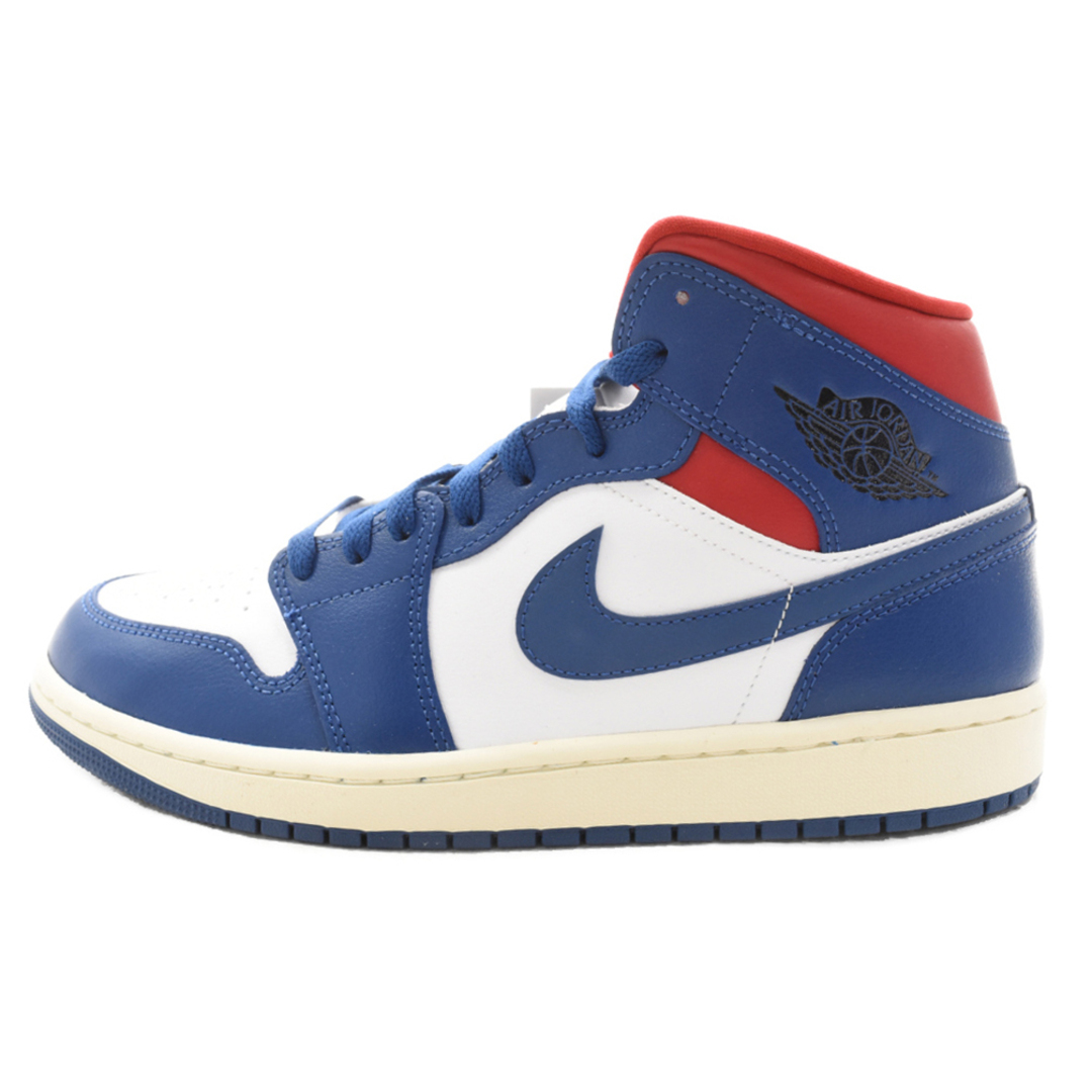 NIKE(ナイキ)のNIKE ナイキ WMNS AIR JORDAN 1 MID FRENCH BLUE BQ6472-146 ウィメンズエアジョーダン1 ミッドフレンチ ブルー ミッドカットスニーカー ブルー/レッド US11/28cm メンズの靴/シューズ(スニーカー)の商品写真