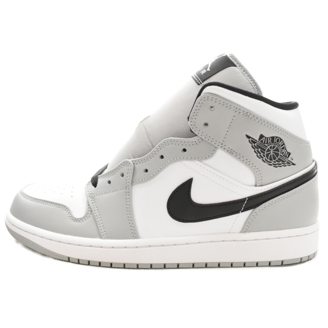 NIKE(ナイキ)のNIKE ナイキ AIR JORDAN 1 MID SMOKE GREY 554724-092 エアジョーダン1ミッドスモークグレー ミドルカットスニーカーシューズ グレーUS10/28cm メンズの靴/シューズ(スニーカー)の商品写真