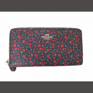 コーチ(COACH)のコーチ COACH 総柄 長財布 花柄 レザー シグネチャー ■GY14(財布)