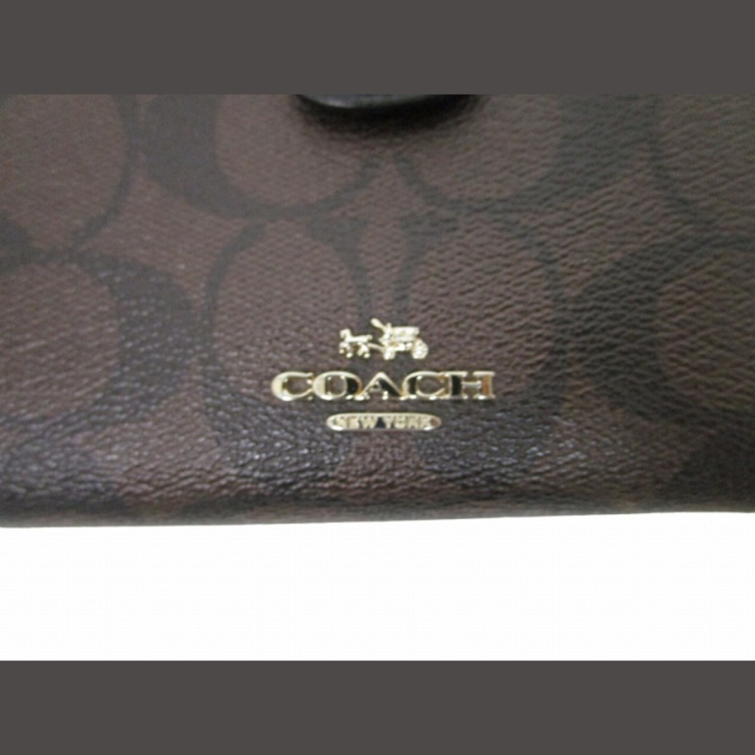 COACH(コーチ)のコーチ COACH シグネチャー 二つ折り財布 ブラウン系 ■GY14 レディースのファッション小物(財布)の商品写真