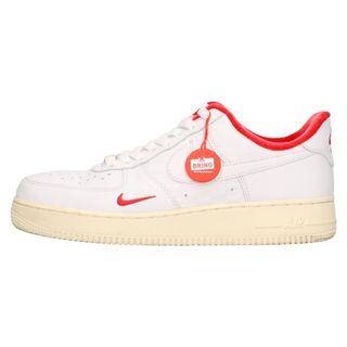 ナイキ(NIKE)のNIKE ナイキ ×KITH AIR FORCE 1 LOW WHITE RED キス エア フォース 1 ローカットスニーカー ホワイト/レッド US8/26cm CZ7926-100(スニーカー)