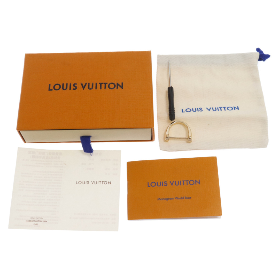 LOUIS VUITTON(ルイヴィトン)のLOUIS VUITTON ルイヴィトン ポルトクレ ラウンド モノグラムロゴチャーム アクセサリー ブラウン/シルバー M68300 メンズのファッション小物(キーホルダー)の商品写真