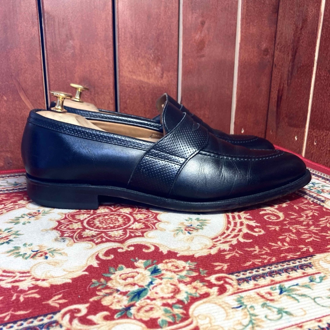 REGAL(リーガル)のREGALコインローファー黒レザー25.5cm メンズの靴/シューズ(その他)の商品写真