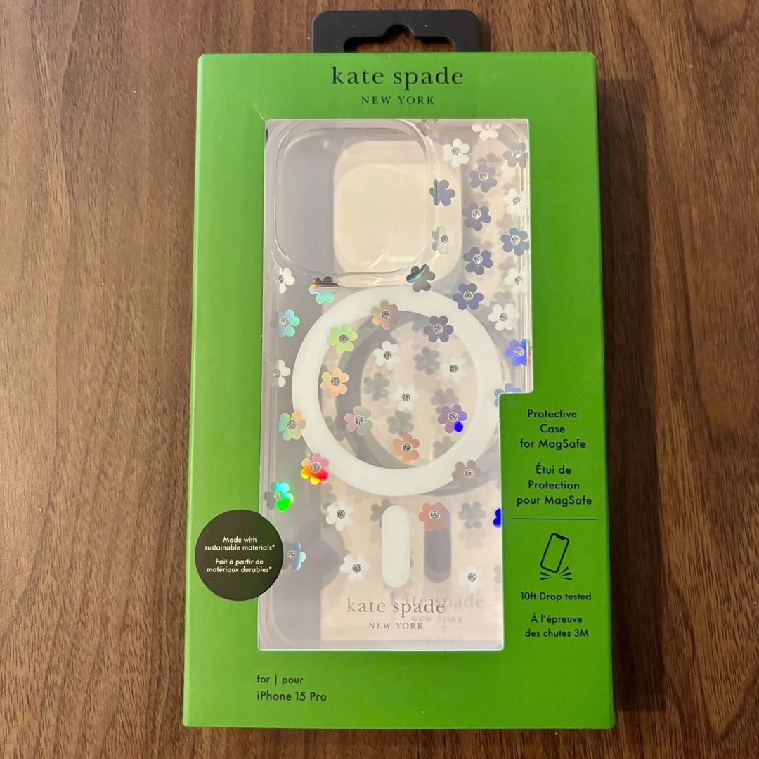 kate spade new york(ケイトスペードニューヨーク)の【katespade】 iPhone15Proケース カラフルフラワー スマホ/家電/カメラのスマホアクセサリー(iPhoneケース)の商品写真