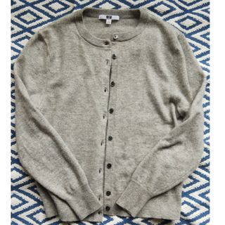 ユニクロ(UNIQLO)のUNIQLO　カシミヤクルーネックカーディガン(カーディガン)