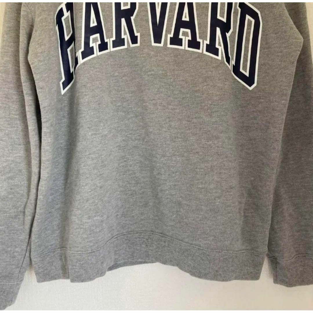 HARVARD(ハーヴァード)の【HARVARD】　スウェット　トレーナー　グレー　長袖　デカロゴ　古着　L メンズのトップス(スウェット)の商品写真