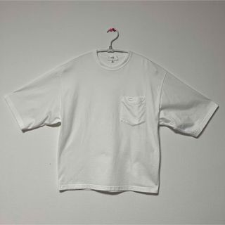 ハイク(HYKE)のHYKE Tシャツ ポケット付き 白(Tシャツ(半袖/袖なし))