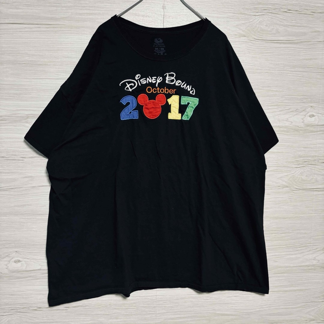 Disney(ディズニー)の【入手困難】Disney ディズニー　Tシャツ　3XLサイズ　刺繍　海外輸入 メンズのトップス(Tシャツ/カットソー(半袖/袖なし))の商品写真