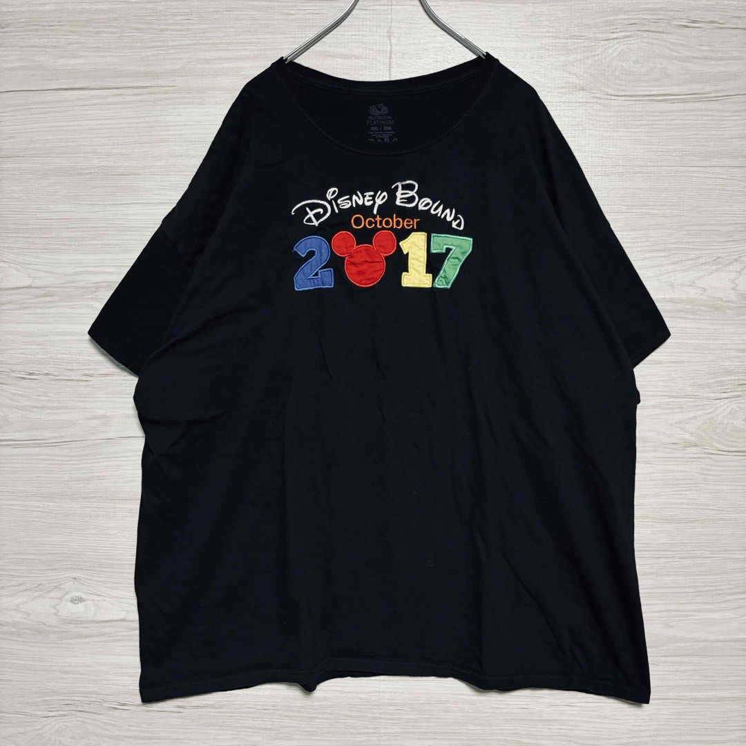 Disney(ディズニー)の【入手困難】Disney ディズニー　Tシャツ　3XLサイズ　刺繍　海外輸入 メンズのトップス(Tシャツ/カットソー(半袖/袖なし))の商品写真